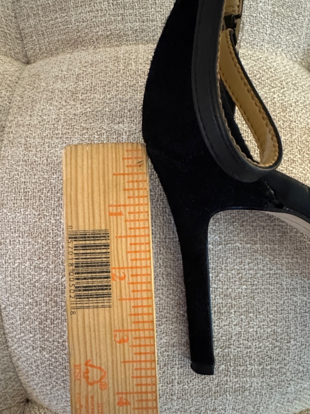 Sam Edelman Harlow Sz 10 Black Suede D’Orsay Heels Ankle Strap Pointed Toe - Picture 6 of 7